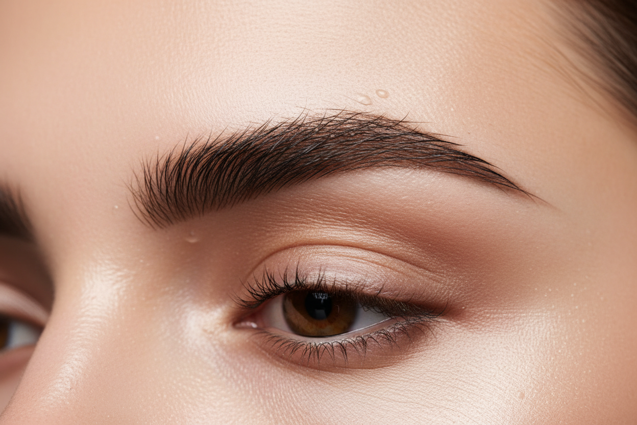 dark brown eyebrow